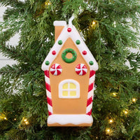 
              LED Gingerbread House Blow Mold Ornament
            