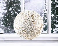 
              Winter Lace Ball Ornament
            