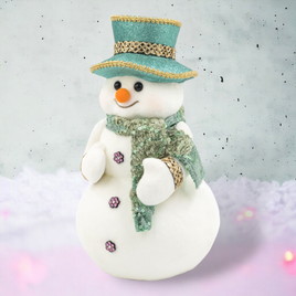 11" Snowman w/Green Hat