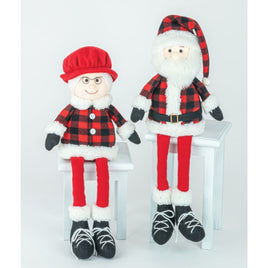 Santa and Mrs Claus Dangle Leg Set