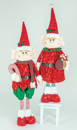 Jolly Elf Stretch Leg- Set of 2