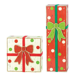 Christmas Package with Lights- Set of 2