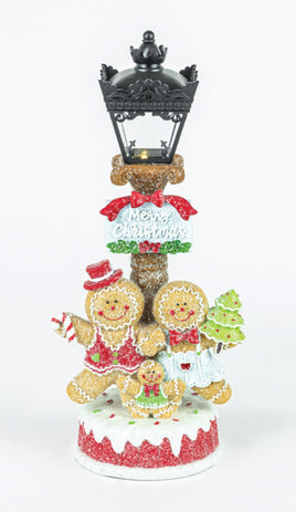 Gingerbread Lamp Light Up Tabletop Decor