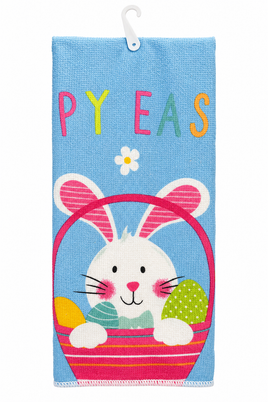 "Happy Easter" Bunny Hand Towel