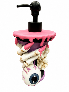 Halloween Skeleton Hand & Eyeball Soap Pump Dispenser