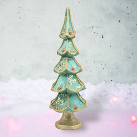 24" Teal Tiered Tree