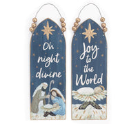 
              Set of 2- RELIGIOUS TIN WALL HANGINGS
            