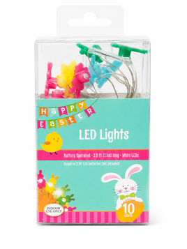 Easter LED String Lights – 10 Count Battery-Operated Decorative Light Set