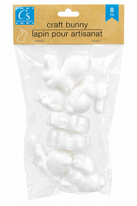 Crafter's Square Foam Craft Bunnies – 8 Piece Set