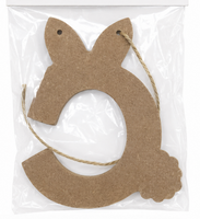
              Crafter's Square Unfinished Bunny MDF Ornament
            