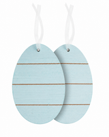 
              Pastel Wooden Easter Egg Ornaments – Set of 2
            