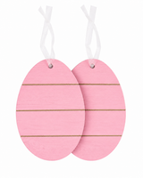 
              Pastel Wooden Easter Egg Ornaments – Set of 2
            