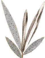 
              Pewter Glitter Leaves
            