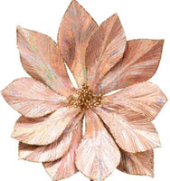 
              Rose Gold Glitter Poinsettia
            