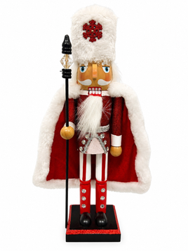 Red & White Tabletop Nutcracker