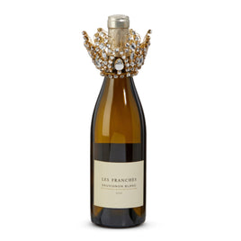 4" Elegant Jeweled Wine Bottle Crown