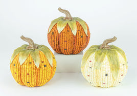 Field Corn Pumpkins- Set of 3