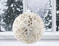 
              Winter Lace Ball Ornament
            