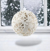 
              Winter Lace Ball Ornament
            