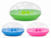 
              Plastic Easter Egg Storage Container with Clear Lid – Available in Blue, Pink & Green
            