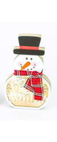 
              Set of 3- Snowman Cutout Light Up Tabletop Decor
            