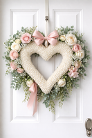 
              Gorgeous Pearl Large Heart Perfect For a Door Hanger or Swag and Wreath
            