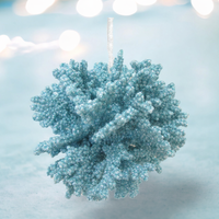 
              4" Aqua Coral Ball Ornament
            