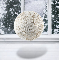 
              Winter Lace Ball Ornament
            