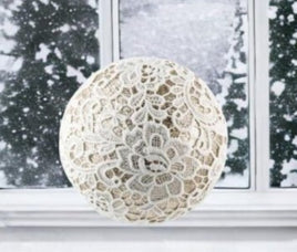 Winter Lace Ball Ornament