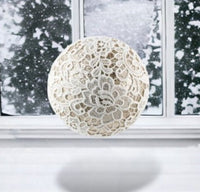 
              Winter Lace Ball Ornament
            