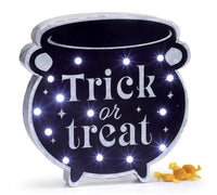 
              LIGHT UP HALLOWEEN CAULDRON SHELF SITTER
            