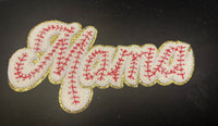 
              Chenille baseball Mama Patch
            