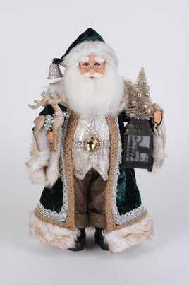 Lighted Woodland Emerald Santa