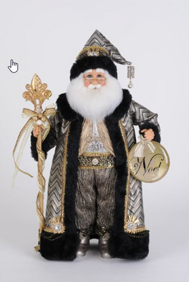 Silver and Gold Noel Santa