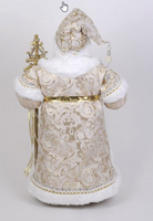 
              Lighted Gold Couture Santa
            