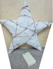 Cotton 3D Star 16" W/20 Lights