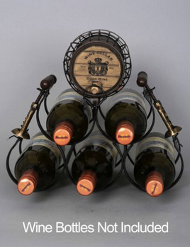 5 Bottle Wine Holder Rack