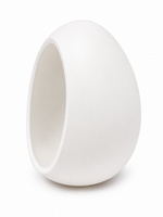 
              Decorative White Plastic Egg Vase
            