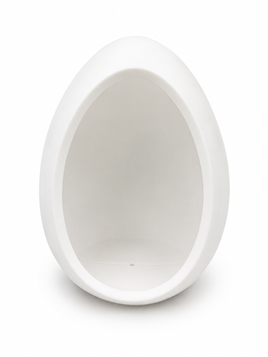 Decorative White Plastic Egg Vase