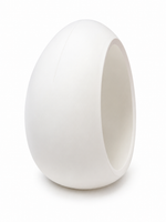 
              Decorative White Plastic Egg Vase
            