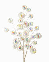 
              28" Iridescent Ball Ornament Spray
            