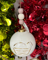 
              Set of 3- Ceramic Ball Ornaments
            