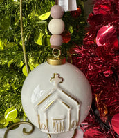 
              Set of 3- Ceramic Ball Ornaments
            