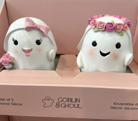 
              Goblin & Ghoul Halloween Ghost Figurine Set (Set of 2)
            