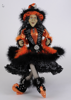 
              Lighted Glitzy Orange Witch
            