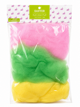 Easter Multi-Color Craft Fluff – Soft Decorative Fiber Fill (1.5 oz)