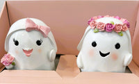 
              Goblin & Ghoul Halloween Ghost Figurine Set (Set of 2)
            