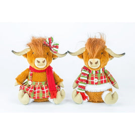 Highland Cow Sitter- Set of 2