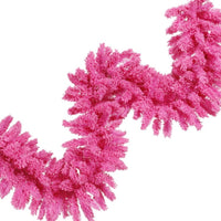 
              9'x14" Flocked Hot Pink Fir Artificial Christmas Garland
            