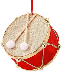 6" VELVET DRUM ORNAMENT